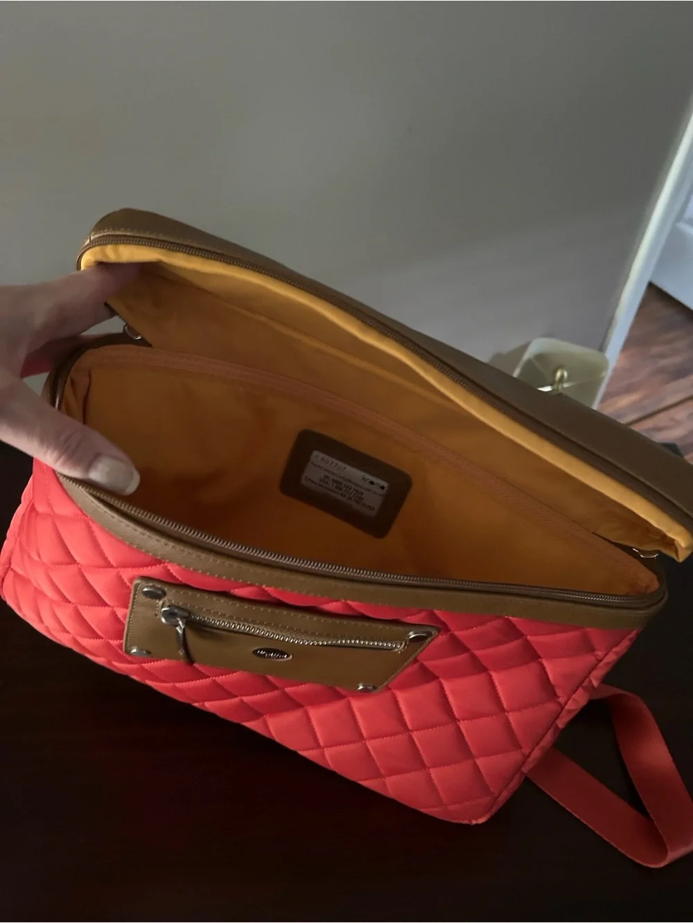 Knomo quilted orange